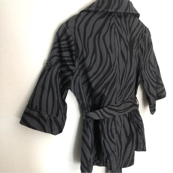 NWT Wet Seal Zebra Print Trench Jacket - Picture 11 of 13